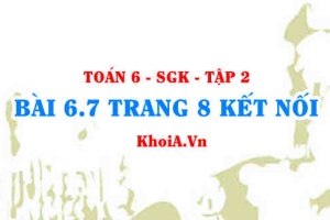 Bài 6.7 trang 8 Toán 6 Tập 2 Kết nối tri thức